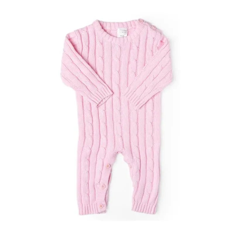 Rose Textile – Baby Girl Cotton Pink Knit Romper