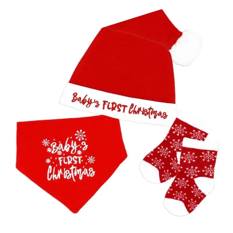 Rose Textiles – 3Pk Red Snow Flake Set