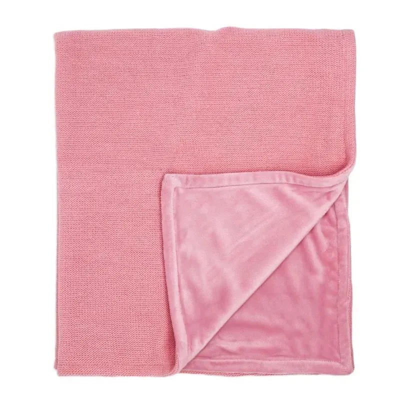 Rose Textiles – Baby Knit Mink Pink Blanket