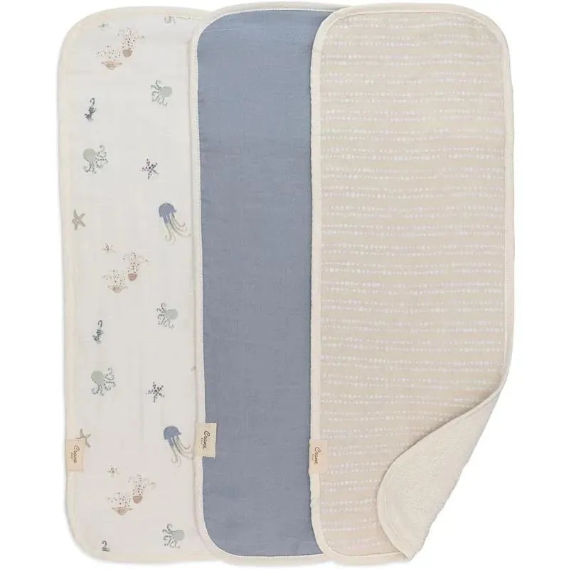 Crane Bedding – Cove 3-Pc. Baby Burp Cloth Set, Ocean