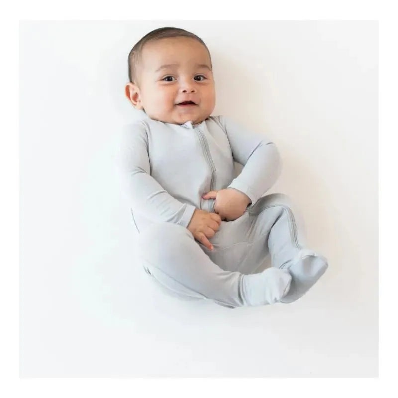 Kyte Baby – Baby Neutral Zippered Footie In Storm