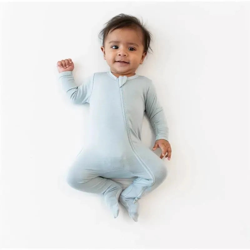 Kyte Baby – Baby Zippered Footie In Fog