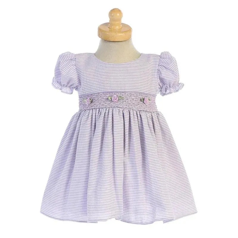 Lito – Embroidered Mesh With Poly Silk Trims, Lavander & White