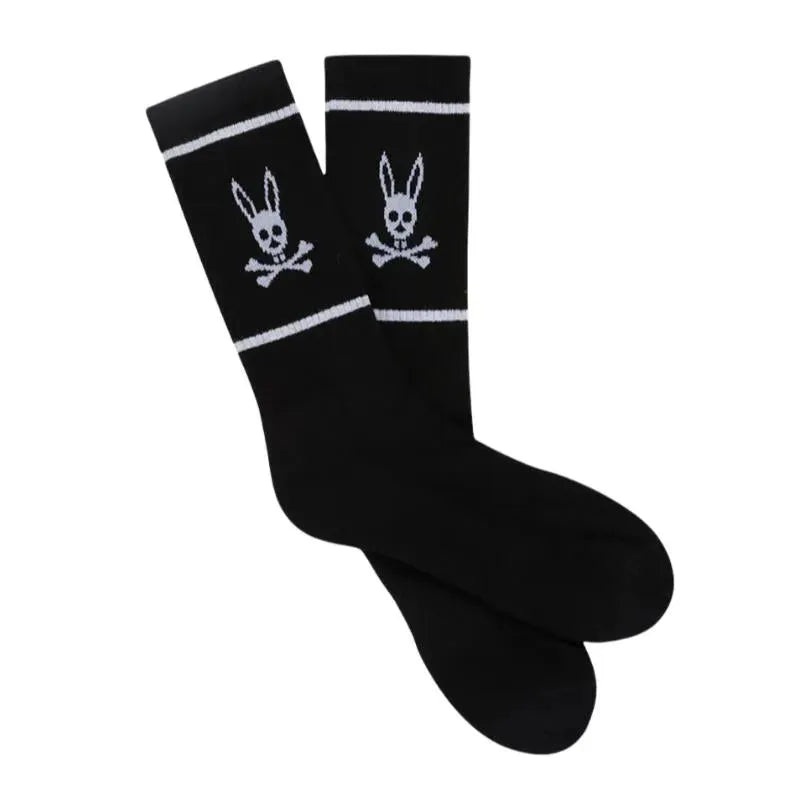 Psycho Bunny Kids – Mens Socks, Black