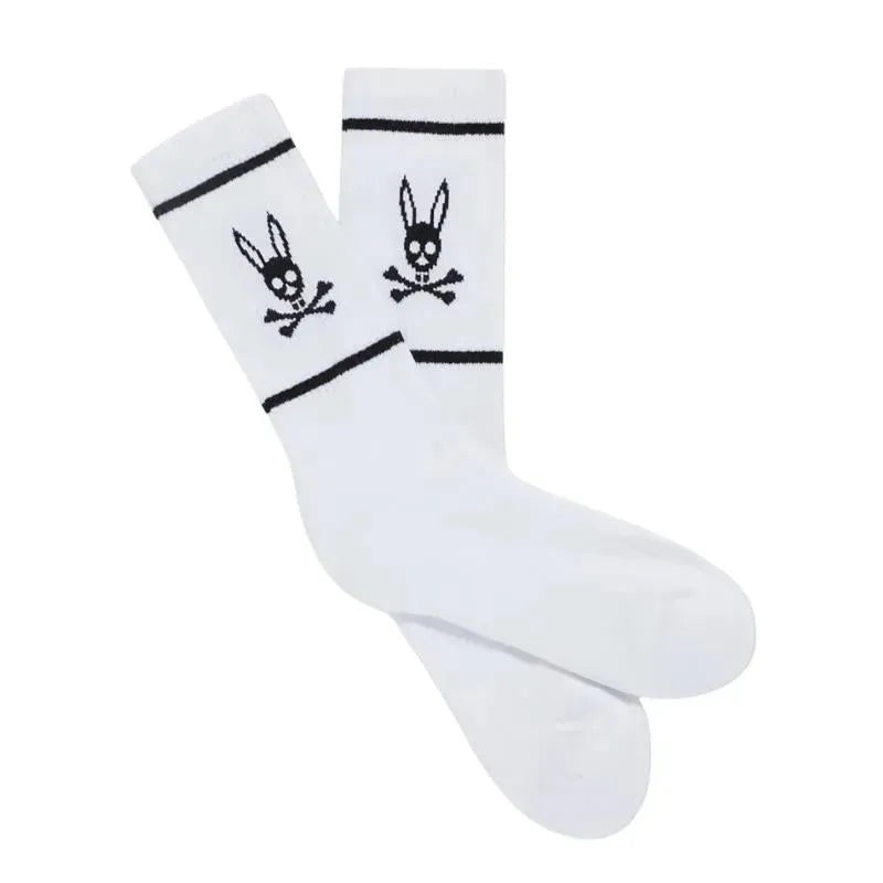 Psycho Bunny Kids – Mens Socks, White