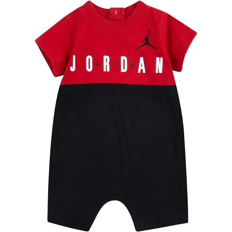 Jordan Baby – Big Block Romper Red And Black