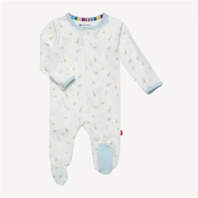 Magnificent Baby – Blue Little Bitty Pretty One Bamboo Footie