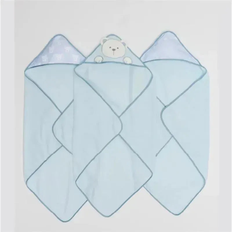 Piccolo Bambino – 3Pk Hooded Towel Blue