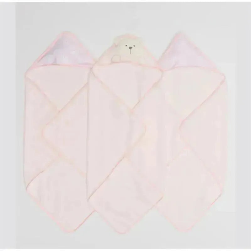 Piccolo Bambino – 3Pk Hooded Towel Pink