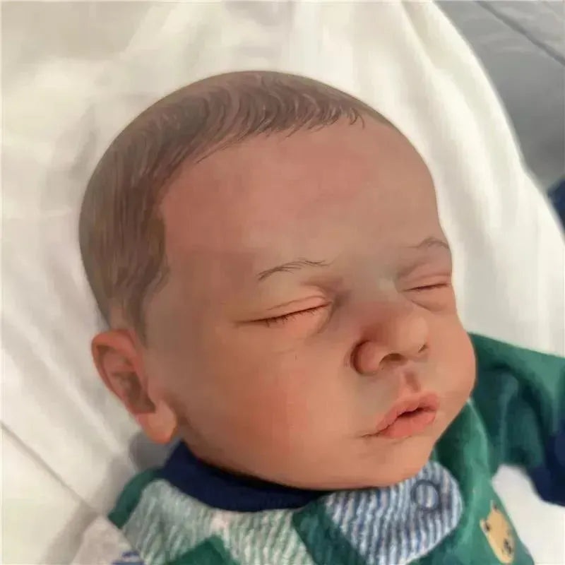 Reborn Baby Doll – African American Vinyl & Painted Hair, Bryan
