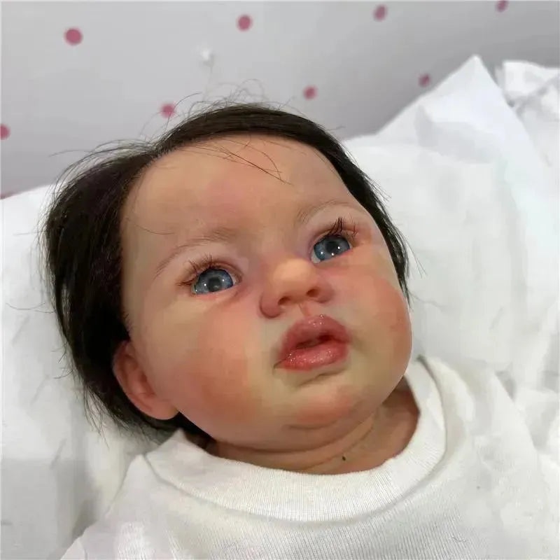Reborn Baby Dolls – White Vinyl & Brown Hair, Abigail