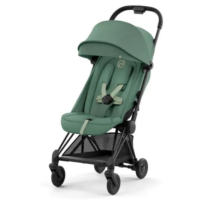 Cybex – Coya Compact Stroller, Matte Black/Leaf Green