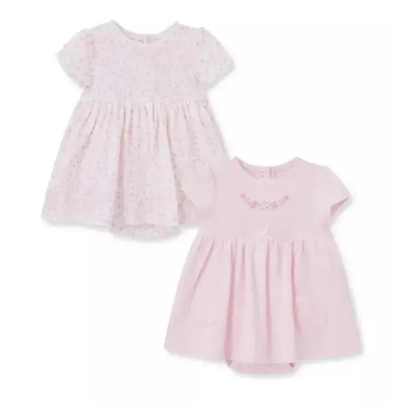 Little Me – 2Pk Baby Girl Sweet Posy Bodysuit Dress