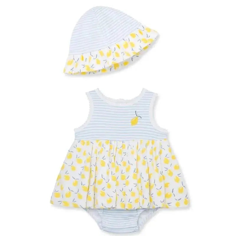 Little Me – Baby Girl Lemons Popover & Hat