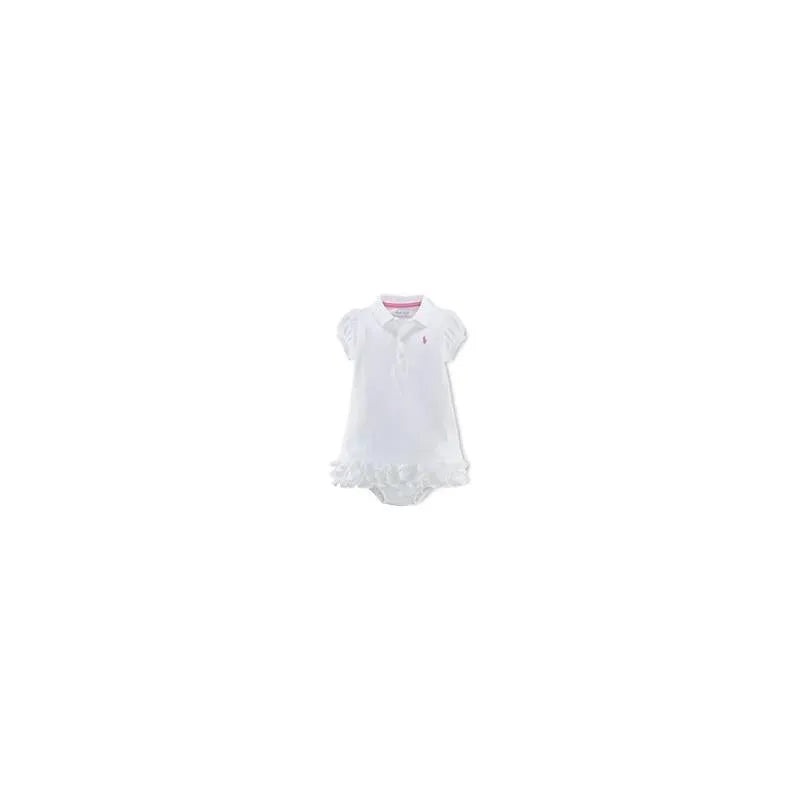 Polo Ralph Lauren Baby – Girls 2 Piece Ruffle Polo Dress