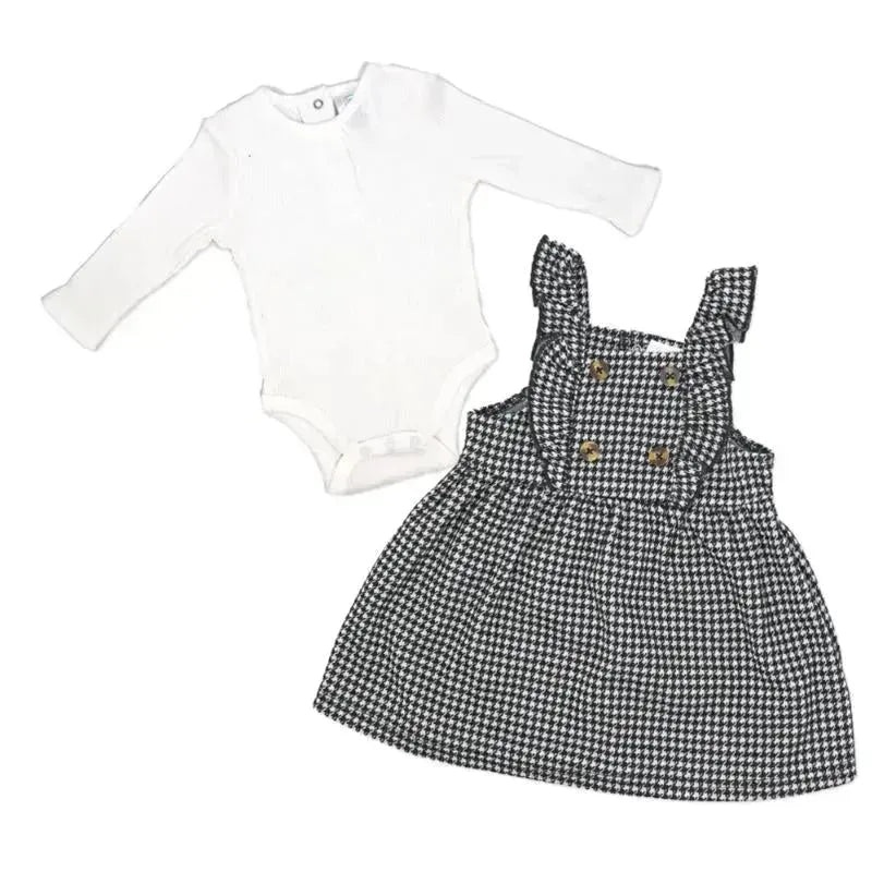 Rose Textile – 2Pk Baby Girls Jumper Set Houndstooth Collection