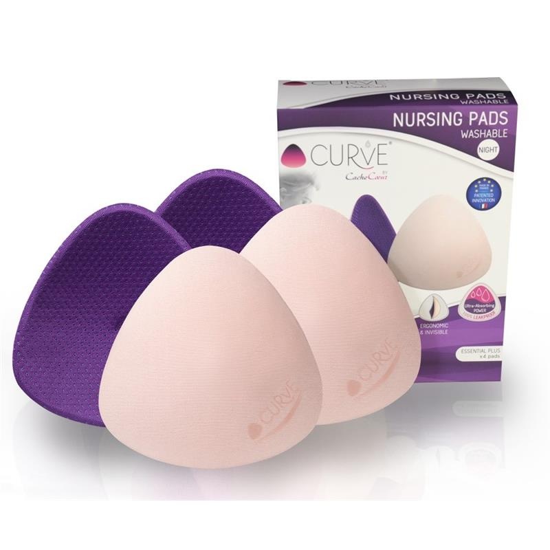 Cache Coeur – Essential Plus 2 Pairs Of Nursing Pads Flow 80 Ml, Night, Purple