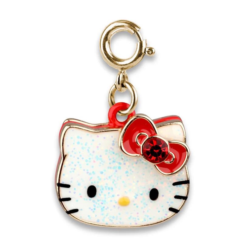Charm It! – Gold Classic Glitter Hello Kitty Charm