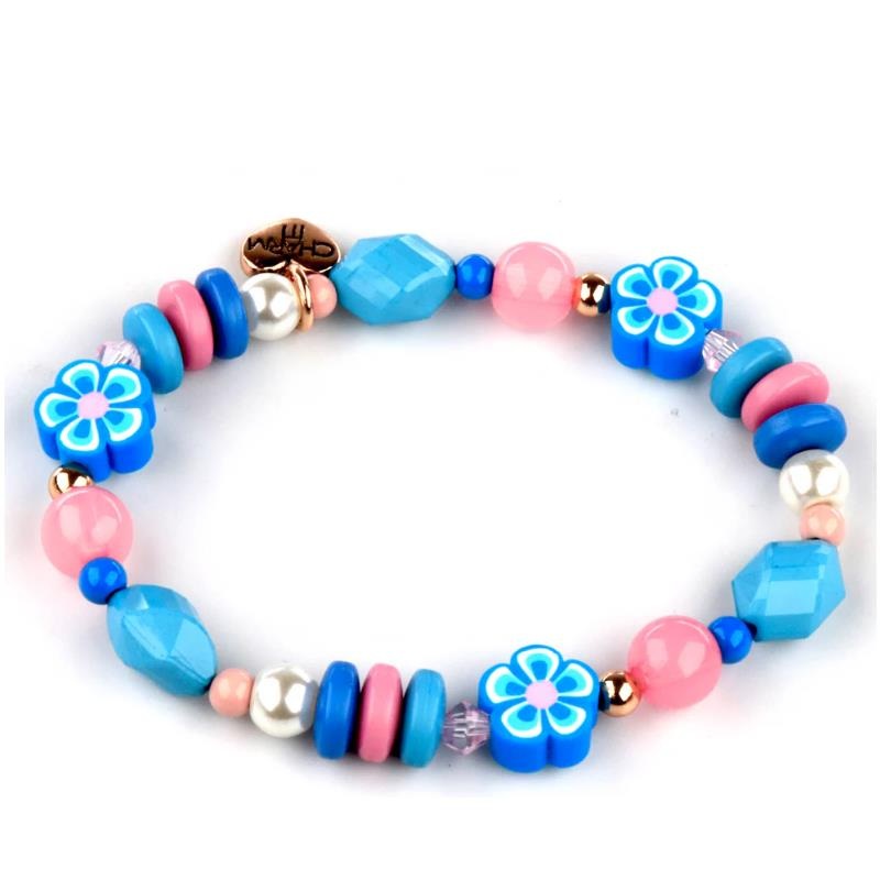 Charm It! – Gold Stitch Stretch Bead Bracelet