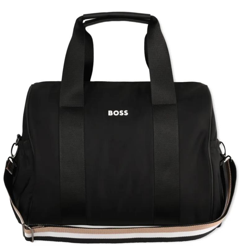 Hugo Boss Baby – Logo-Print Changing Bag, Black