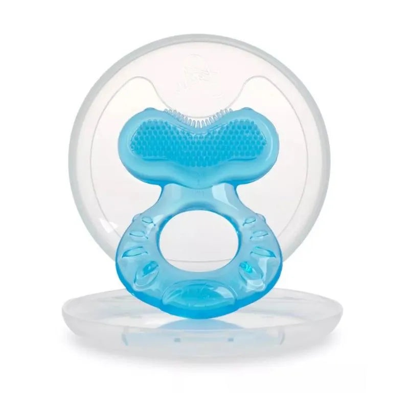 Nuby – Step 1 Soft Silicone Teether With Hygienic Case, Assorted Colors