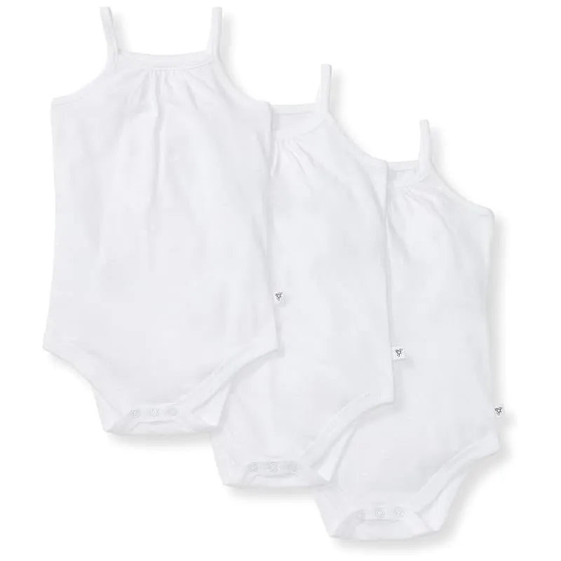 Burts Bees – 3Pk Baby Short Long Sleeve One Piece Bodysuits, Cloud