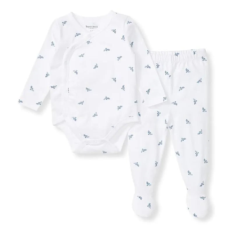 Burts Bees – Micro Golden Bee Bodysuit Set, Underwater