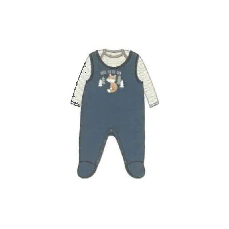 Cudlie – 2Pk Baby Boy Jumper & Bodysuit Little Guy, Blue