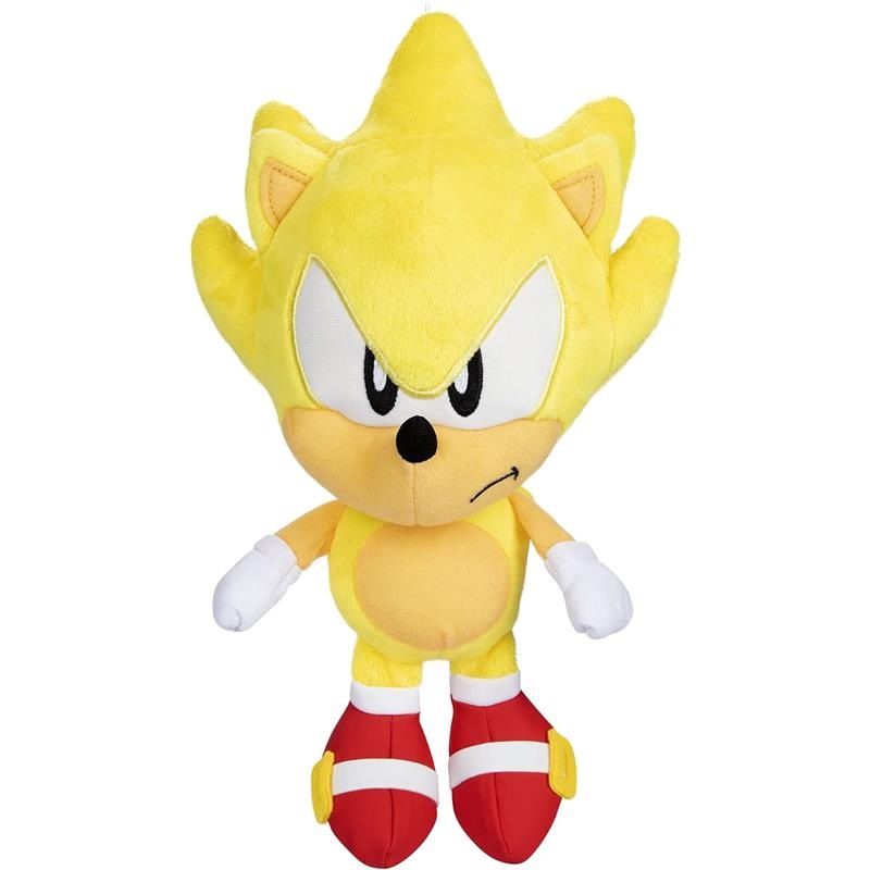 Jakks – Sonic 3 Movie Basic Plush Knuckles, Super Sonic