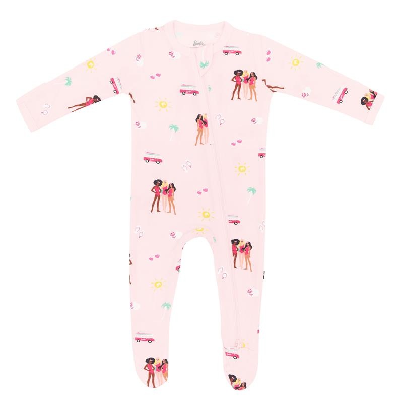 Kyte Baby – Baby Girl Zippered Footie In Barbie Beach