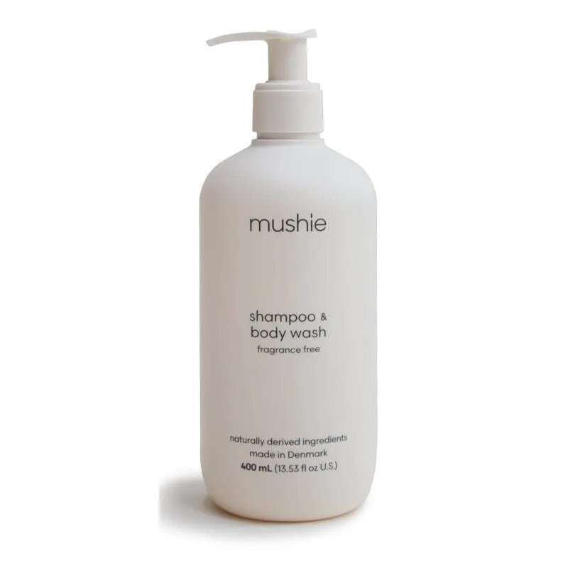 Mushie – Baby Shampoo & Body Wash (Fragrance Free) 13.53 Fl Oz