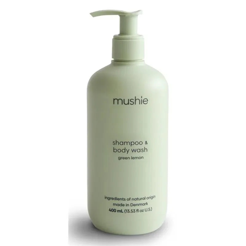 Mushie – Baby Shampoo & Body Wash (Green Lemon) 13.53 Fl Oz