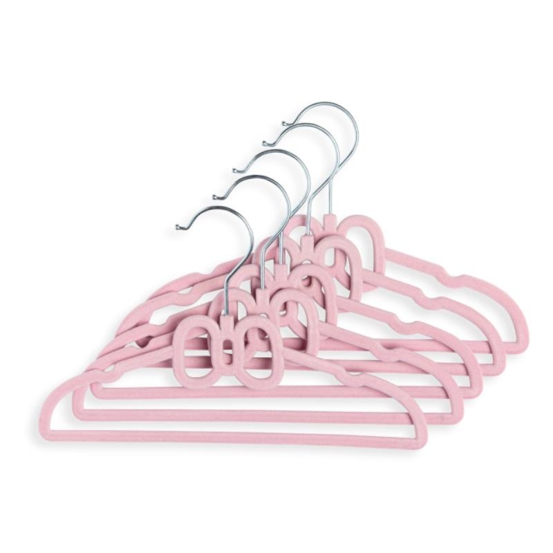 Rose Textiles – 10Pk Hangers With Gold Hook Pink