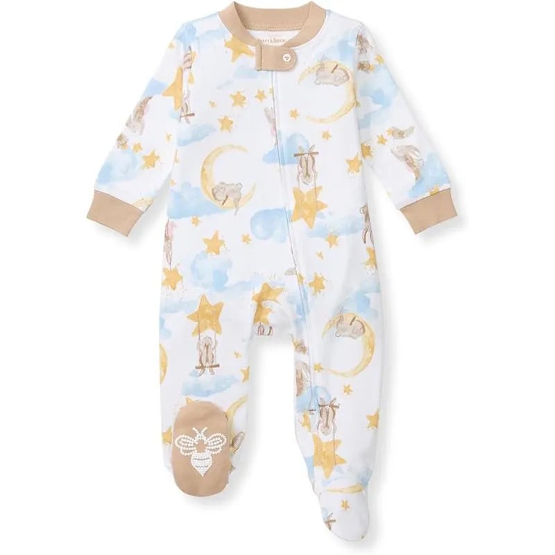 Burts Bees – Baby Boy Stardust Bunnies Sleep & Play, Cloud