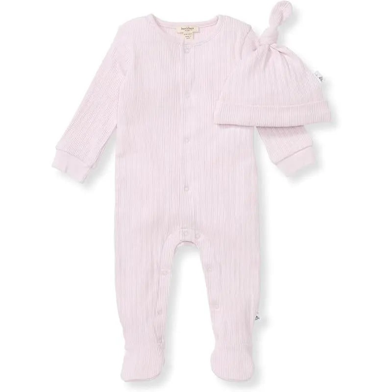 Burts Bees – Baby Girl Sweet Rib Jumpsuit Set, Sweet Lavender