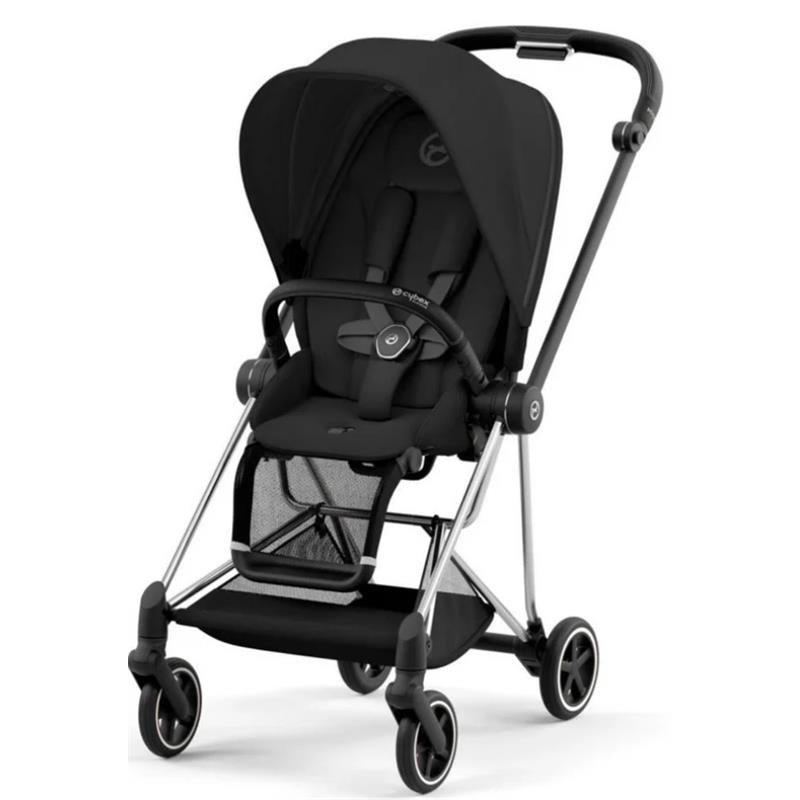 Cybex – Mios 3 Stroller Chrome/Black Frame + Sepia Black Seat Pack