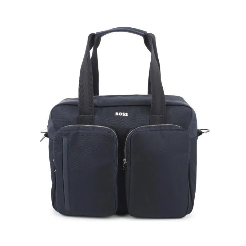Hugo Boss Baby – Logo Applique Changing Diaper Bag Navy
