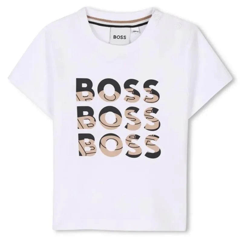 Hugo Boss Baby – Unisex Short Sleeves Tee-Shirt, White