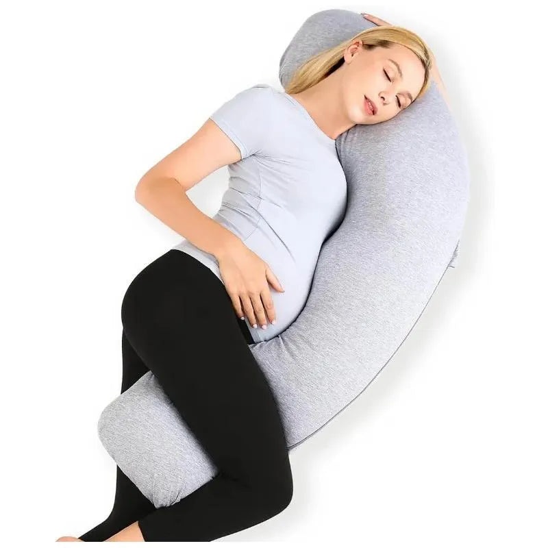 Momcozy – J-Shaped Maternity Body Pillow
