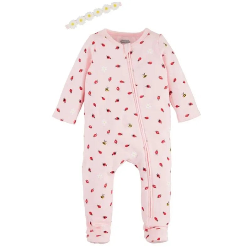 Mud Pie – Baby Girl Ladybug Sleeper & Headband Set