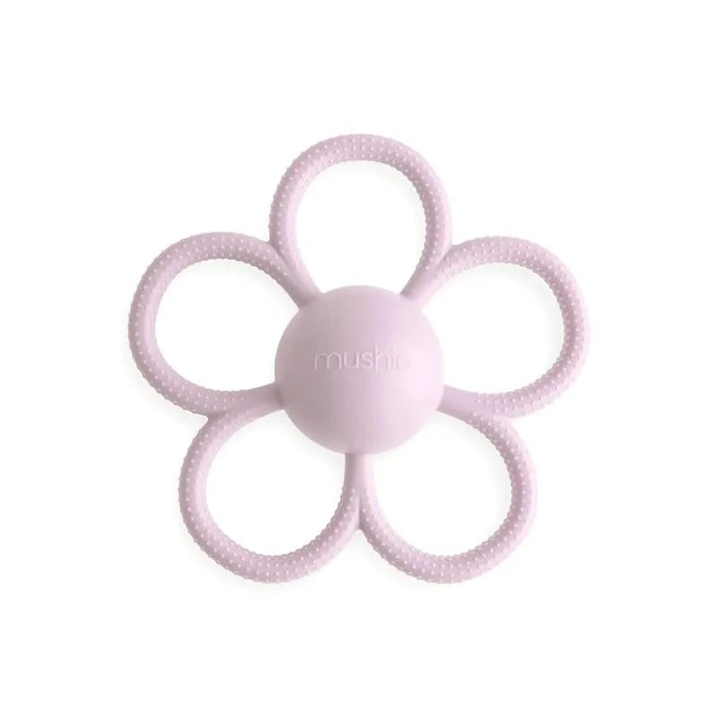 Mushie – Silicone Baby Daisy Rattle Teether Toy