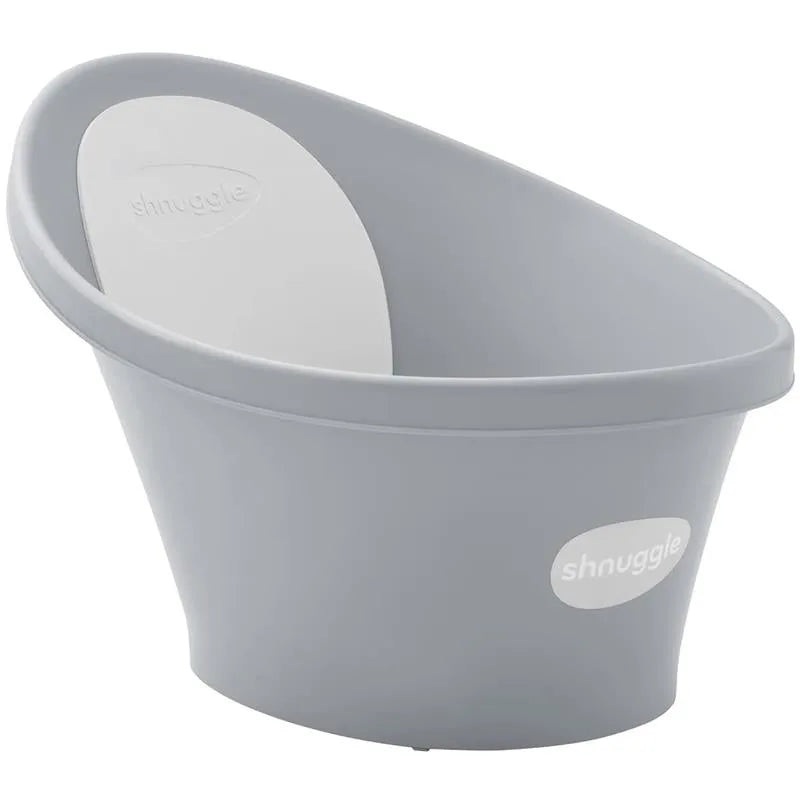 Shnuggle – Newborn Baby Bath With Plug, Pebble Grey