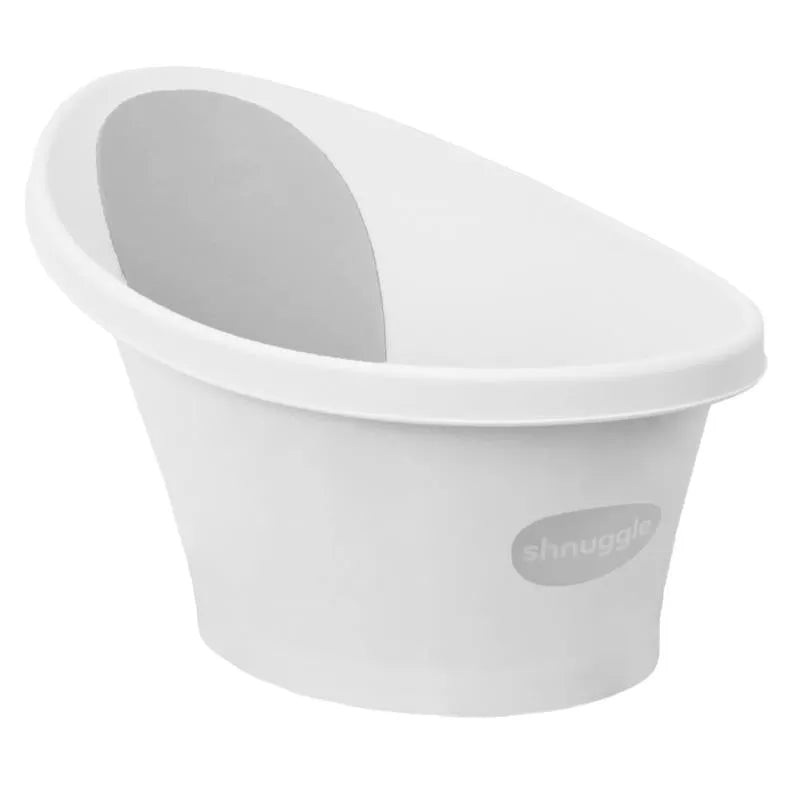 Shnuggle – Newborn Baby Bath With Plug, White