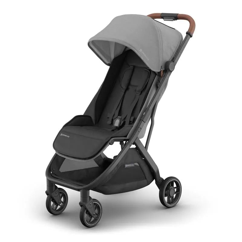 Uppababy – Minu V3 Compact Stroller, Greyson (Charcoal Mlange/Carbon Frame/Saddle Leather)