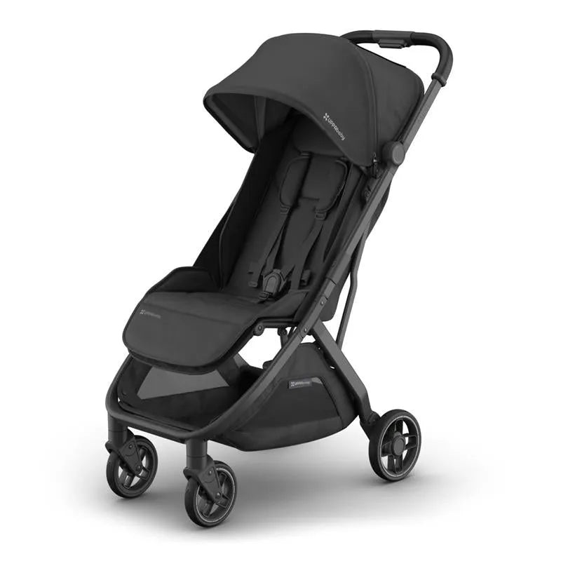 Uppababy – Minu V3 Compact Stroller, Jake (Charcoal/Carbon Frame/Black Leather)
