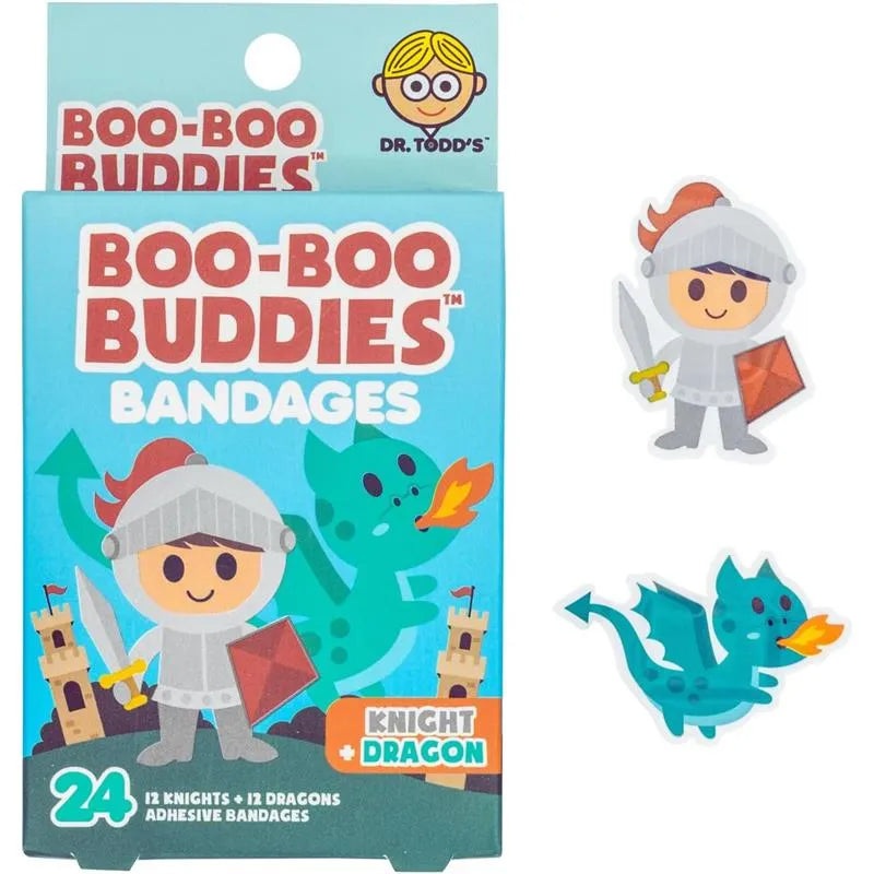 Boo Boo Buddies – Kids Adhesive Bandages, Knight + Dragon