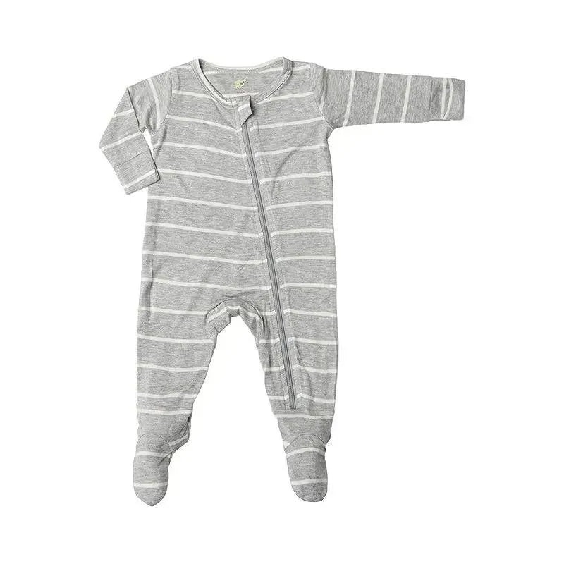 Everly Grey – Baby Neutral Footie, Heather Grey