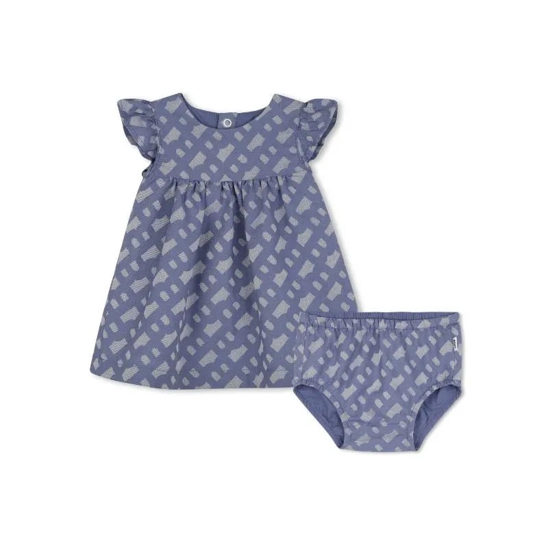 Hugo Boss Baby – Girl Dress & Bloomer, Blue