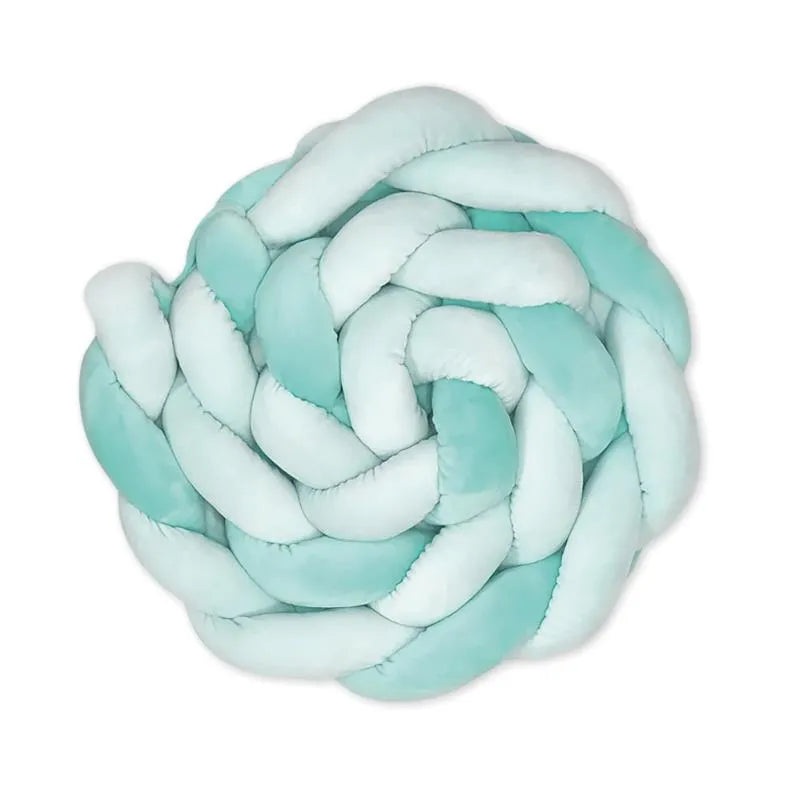Kalencom – Braided Crib Bumper, Mint