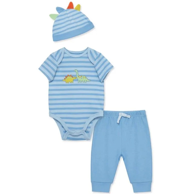 Little Me – 3Pk Baby Boy Dinos Bodysuit & Pant Set